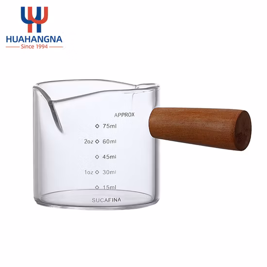 빠른 배송 390ml 13.2oz 붕규산 우유 얇은 내열성 제조업체 아이스크림 측정 유리 컵